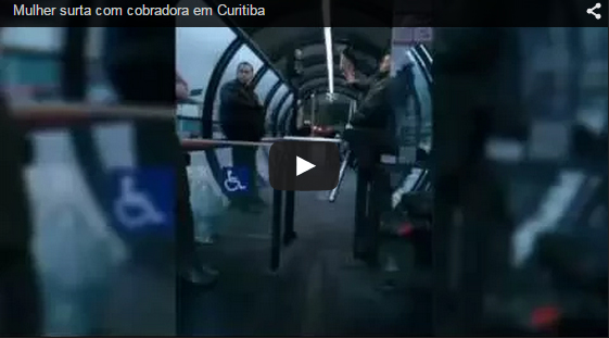 Mulher surta com cobradora em Curitiba