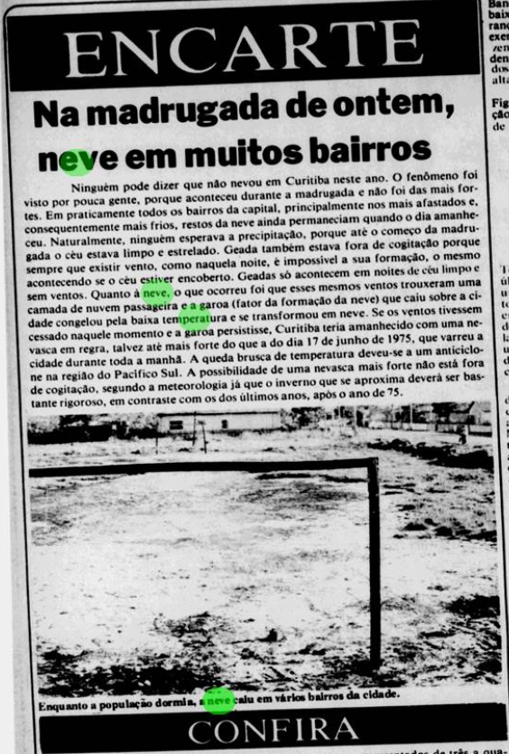 Neve em Curitiba
