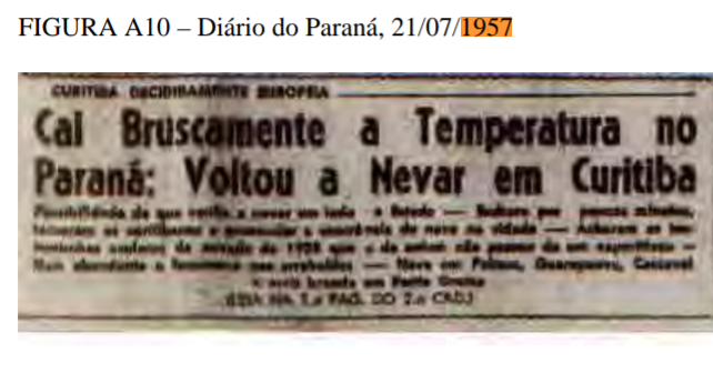Neve em Curitiba