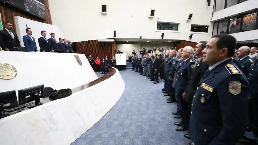Solenidade ocorreu na manhã desta quarta-feira (30), no Plenário da Casa (Créditos: Orlando Kissner/Alep)
