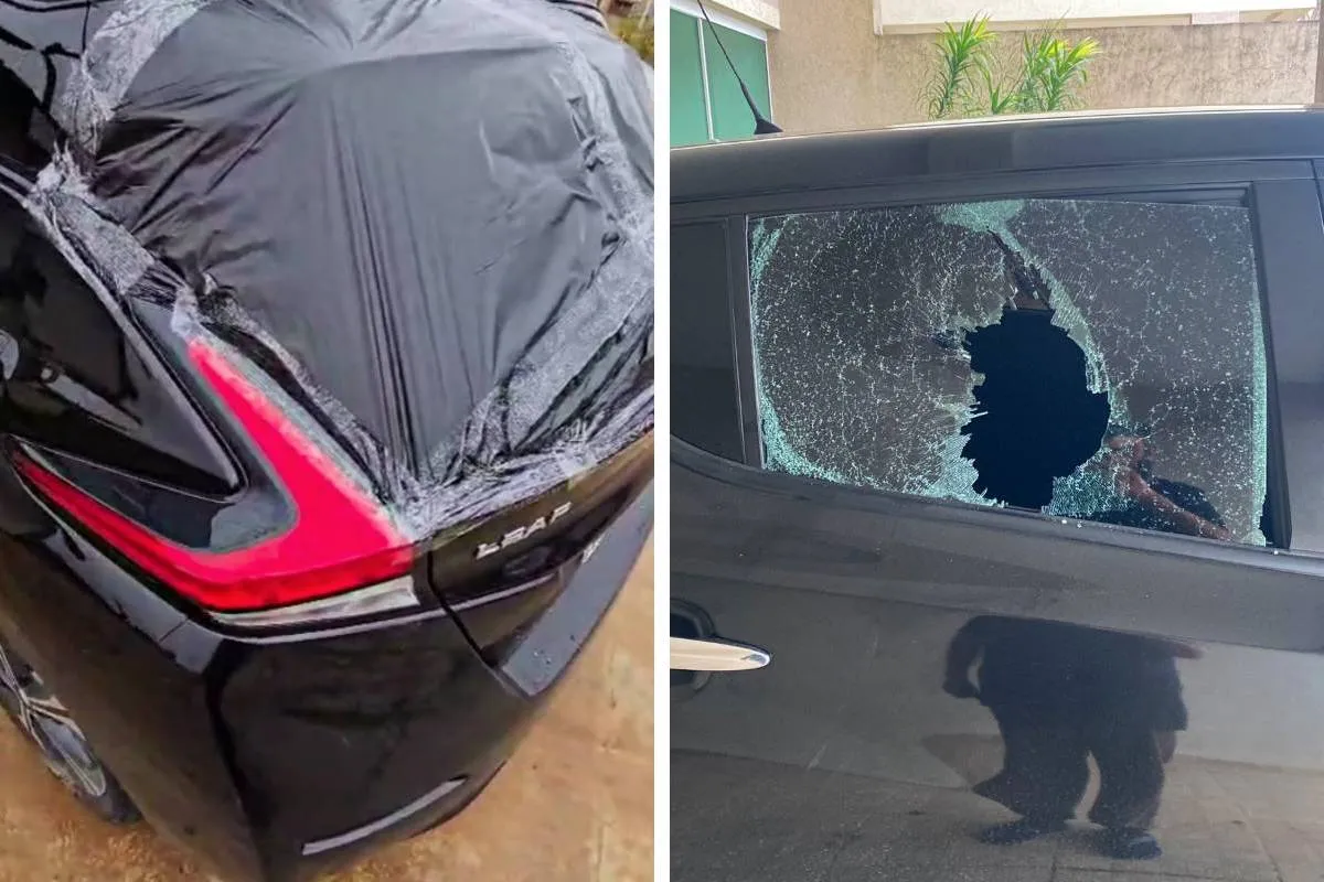 Carro de sócio do Athletico é destruído por atleticanos após clássico