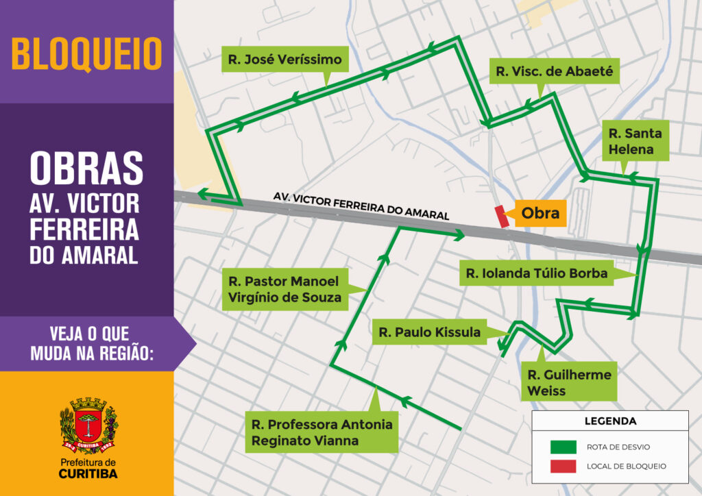 Bloqueios de trânsito em Curitiba para transporte e içamento de vigas na Av. Victor Ferreira do Amaral 3 00513102 Bloqueios de trânsito em Curitiba para transporte e içamento de vigas na Av. Victor Ferreira do Amaral