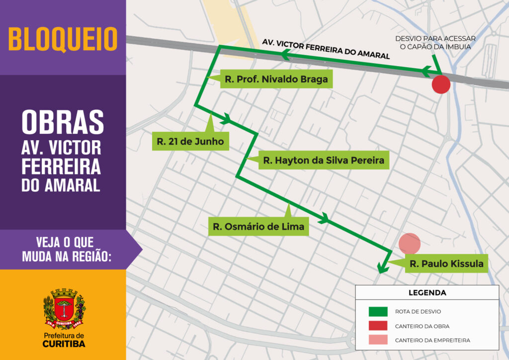 Bloqueios de trânsito em Curitiba para transporte e içamento de vigas na Av. Victor Ferreira do Amaral 1 00513103 Bloqueios de trânsito em Curitiba para transporte e içamento de vigas na Av. Victor Ferreira do Amaral