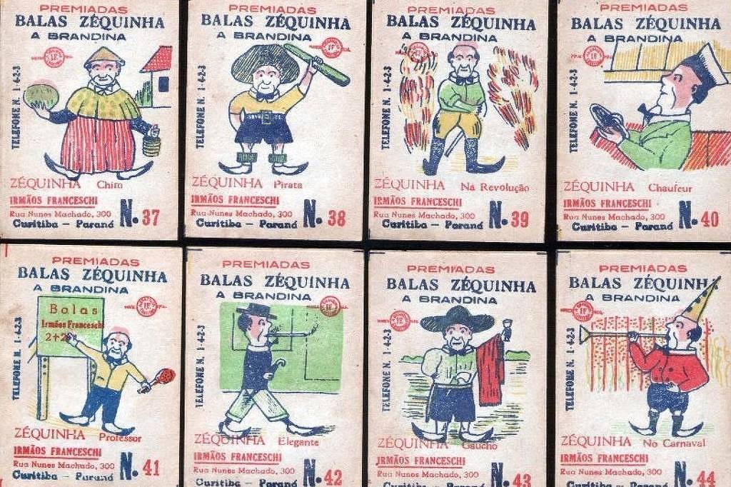 Papéis das balas Zequinha recontam a história de Curitiba - 18/08/2025 - Ilustrada