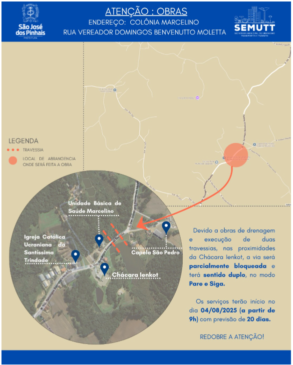 Imagem de obras de drenagem