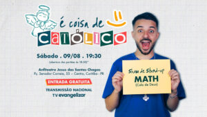 Influenciador católico leva stand-up gratuito a Curitiba com humor e fé