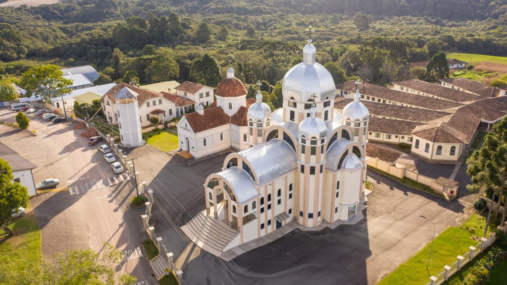 Igreja Santíssima Trindade, na Colônia Marcelinho, um dos principais pontos turísticos do município