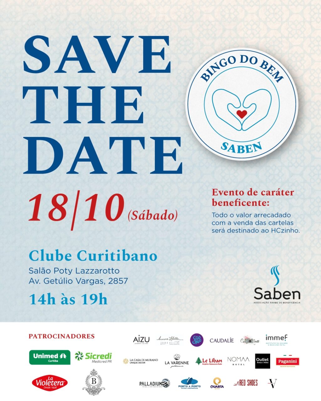 Bingo do Bem em Curitiba vai ajudar o HCzinho; veja como participar