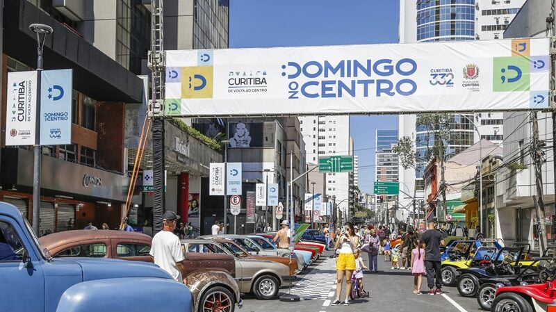 Próximo domingo tem edição de setembro do "Domingo no Centro" em Curitiba