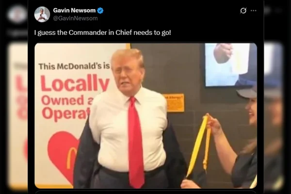 Governador da Califórnia ironiza Trump sobre “generais gordos”