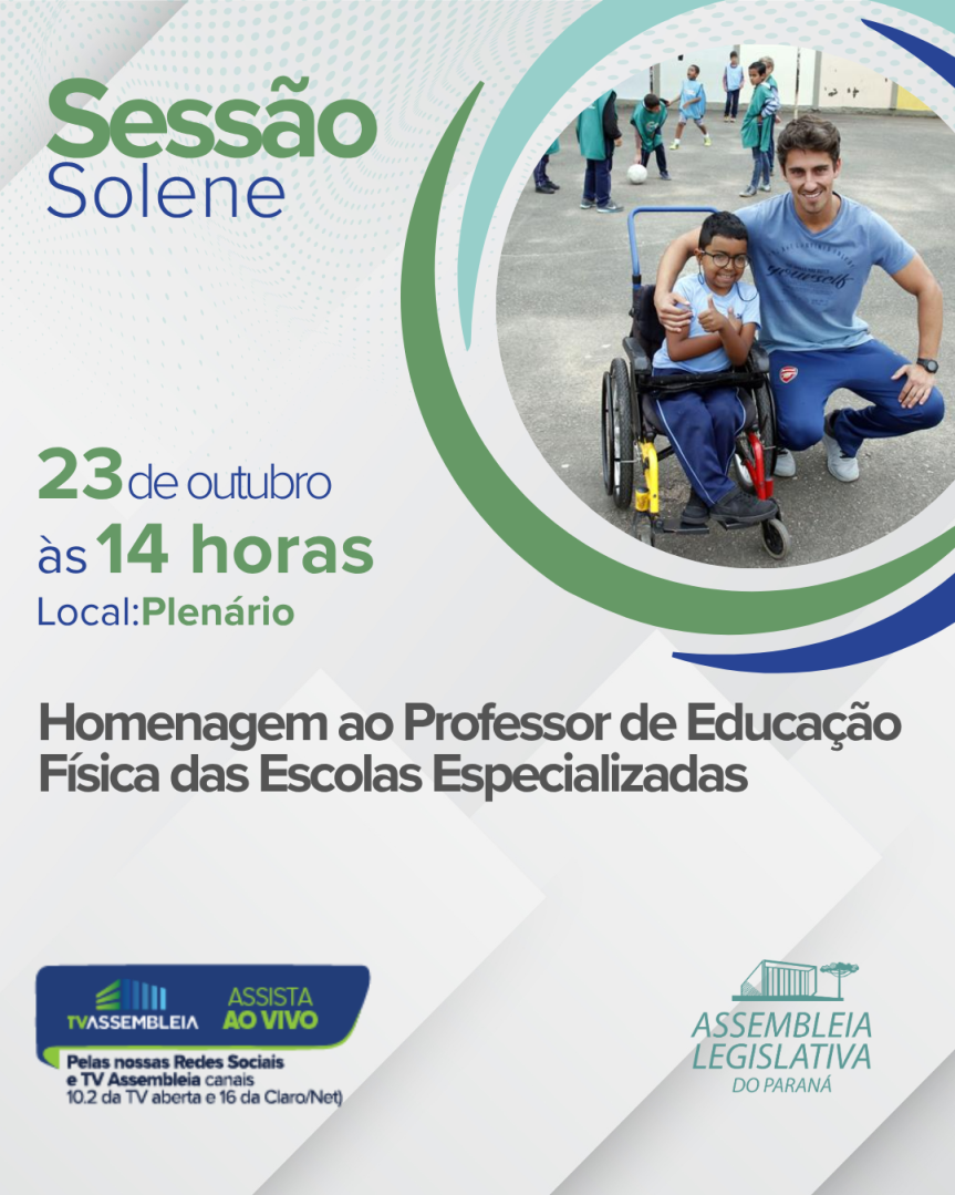 Assembleia Legislativa do Paraná | ALEP | Notícias > Assembleia homenageia professores de Educação Física e colaboradores das Olimpíadas das APAEs