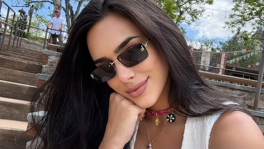 Bruna Biancardi chega de helicóptero com Mavie para gravar novo programa