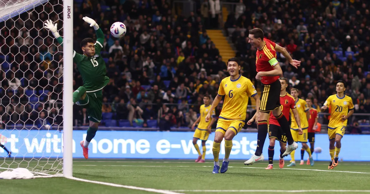 Goleiro do Cazaquistão adia classificação da Bélgica para a Copa do Mundo