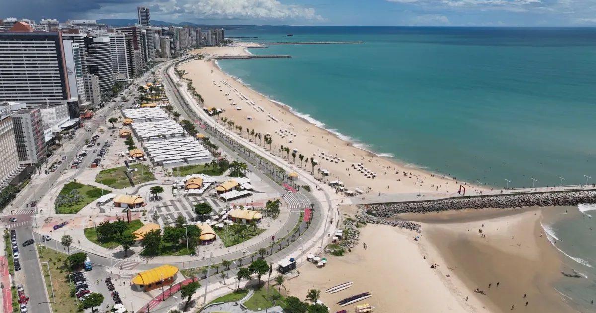 Previsão indica chuvas leves e tempo parcialmente nublado em Fortaleza