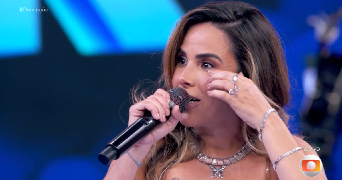 Wanessa Camargo se emociona com homenagem no "Domingão com Huck"