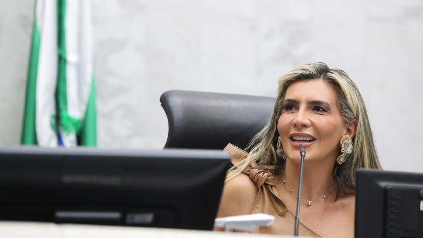 Deputada Flávia Francischini (União), 1ª vice-presidente da Assembleia Legislativa.