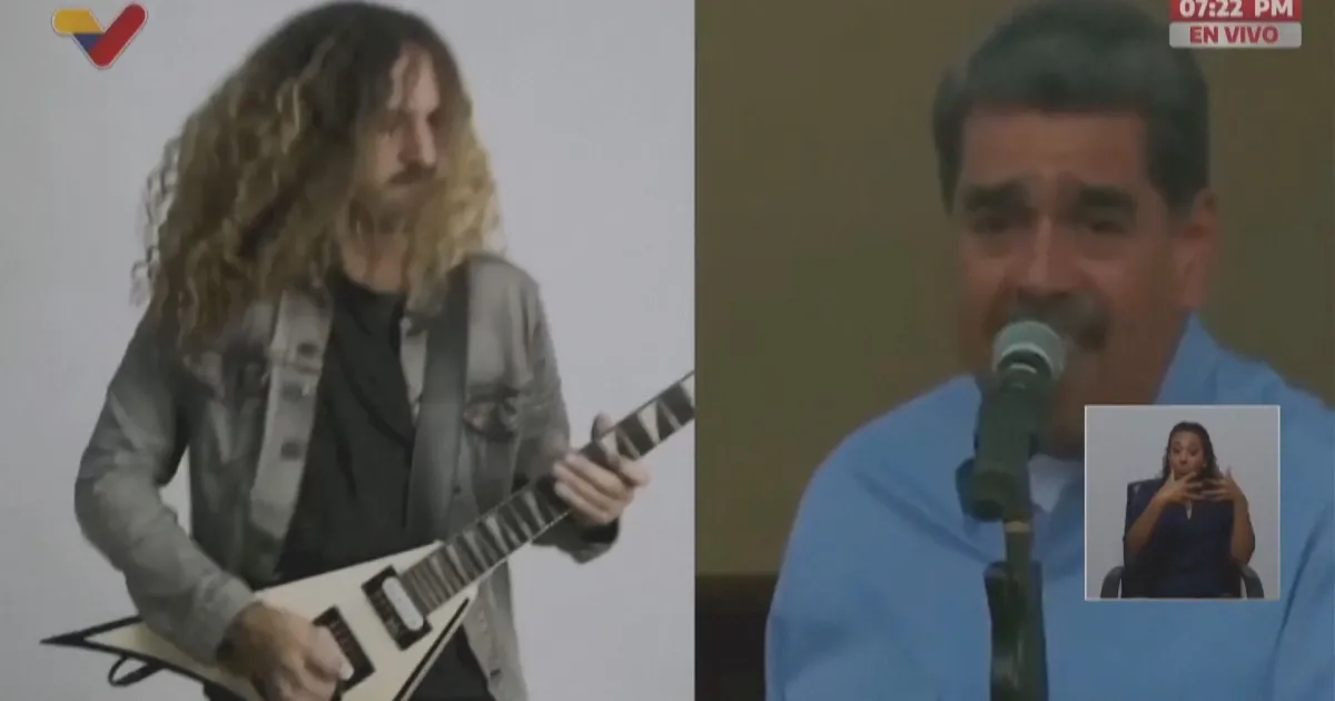 Maduro compartilha versão rock de música contra a guerra; veja vídeo