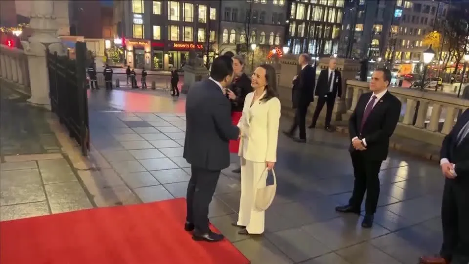 María Corina diz que vai levar Nobel da Paz para a Venezuela