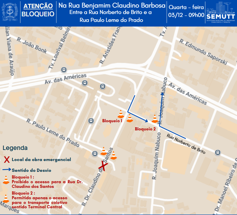 Mapa de bloqueio
