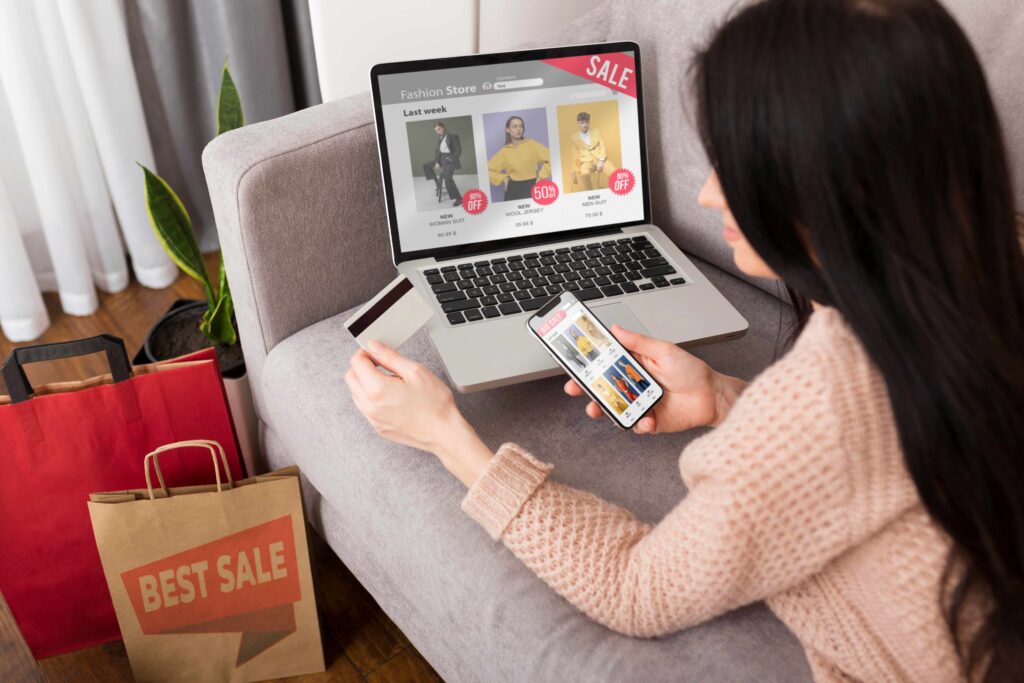 discount shopping season with sale