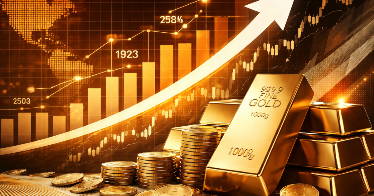 Início caótico de 2026 dá novo gás para disparada do ouro