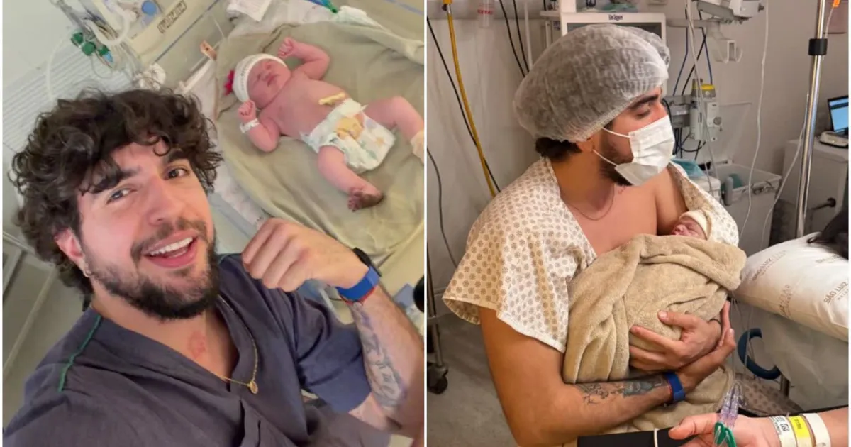 Nattan erra nome de Zuza, filha com Rafa Kalimann, e se corrige