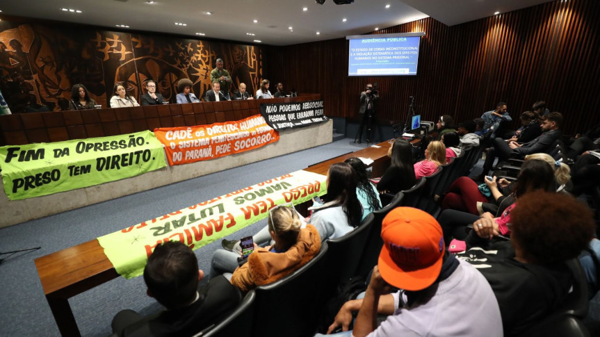 Primeira Audiência Pública "O Estado de Coisas Inconstitucional e a Violação Sistemática dos Direitos Humanos no Sistema Prisional", maio de 2024.