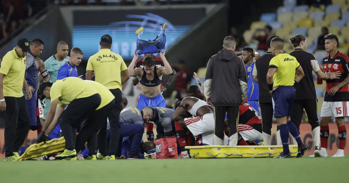 Sampaio Corrêa atualiza estado de saúde de atleta que convulsionou em campo