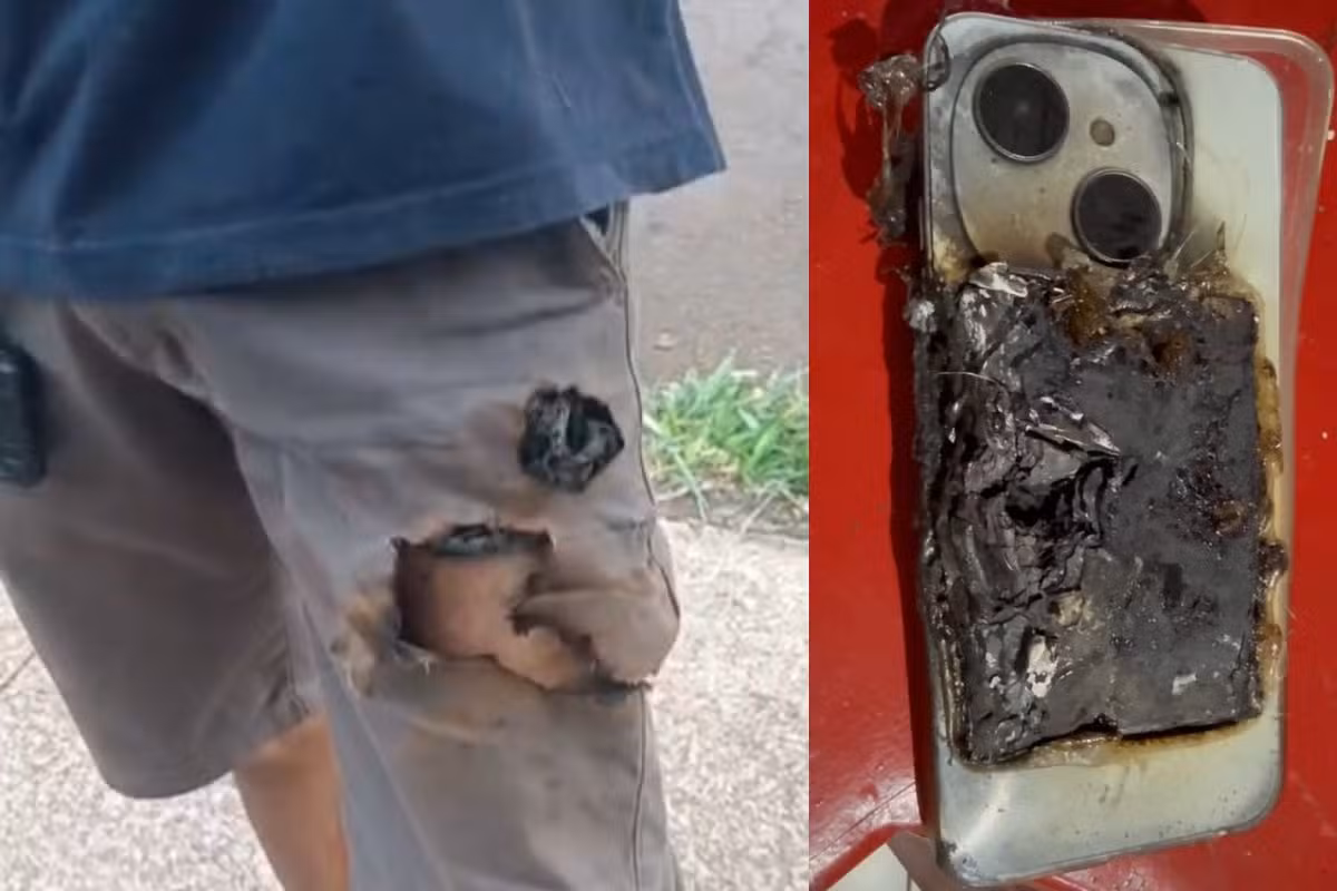 Mecânico é atacado por cachorros, animal morde celular e aparelho explode no bolso do homem, no Paraná: '20 dias de uso, mas salvou minha vida'
