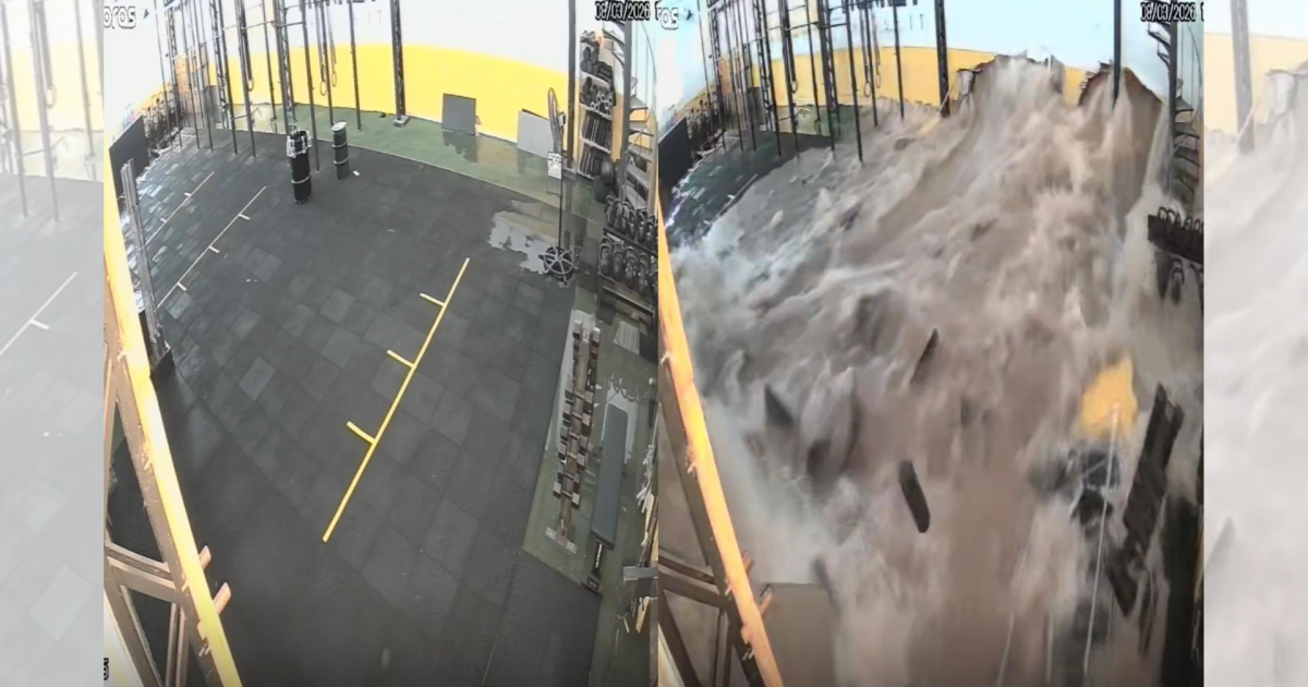 Vídeo: chuva forte destrói academia de crossfit na zona Sul de São Paulo