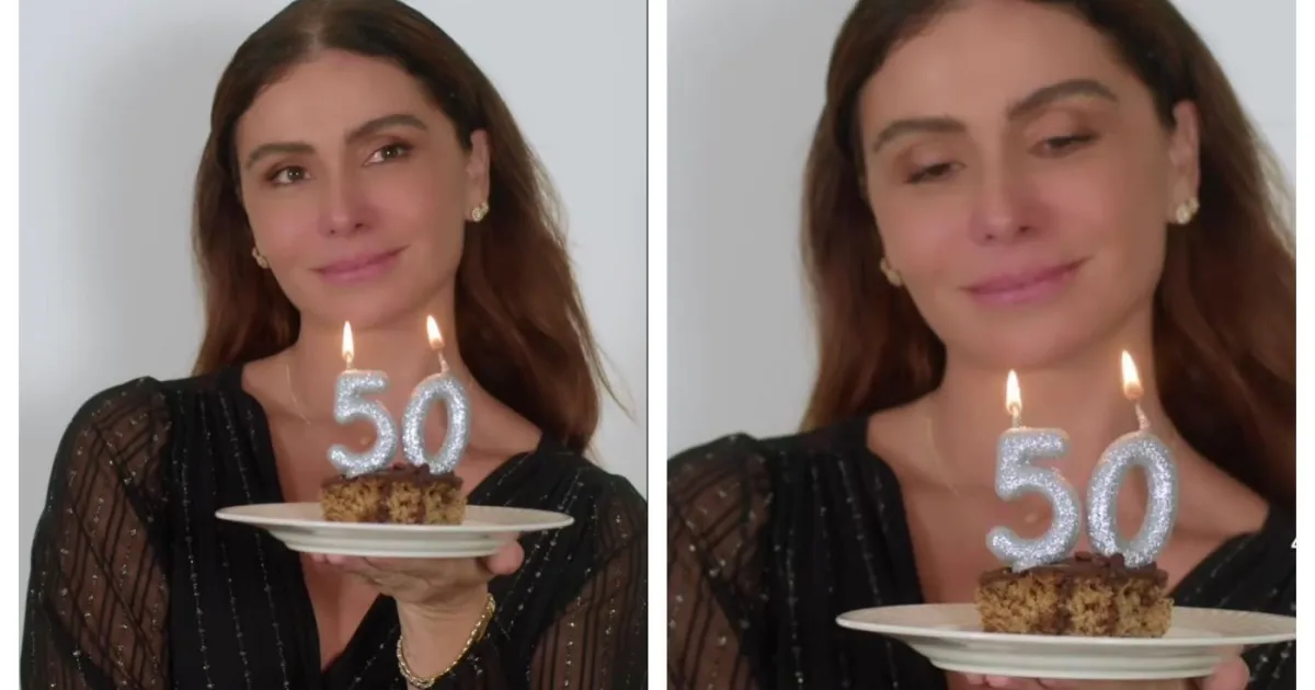 Giovanna Antonelli celebra 50 anos e equipe faz homenagem; veja