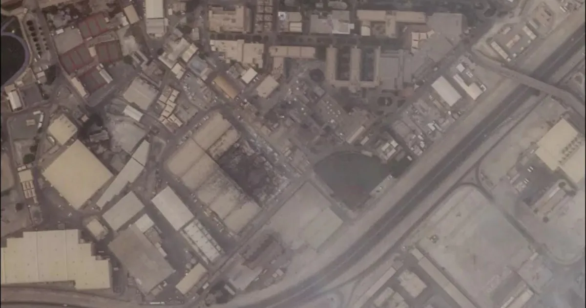 Veja antes e depois de ataque do Irã a base aérea naval dos EUA no Bahrein