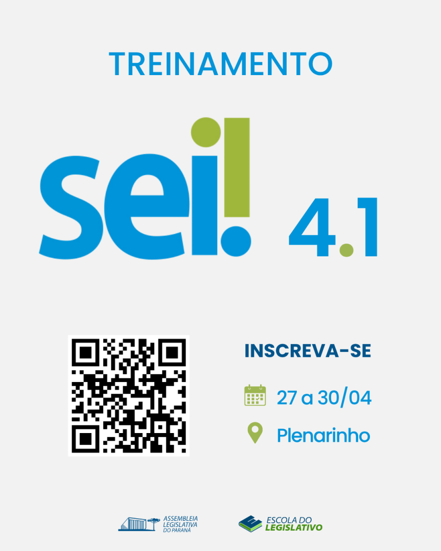 Assembleia Legislativa do Paraná | ALEP | Notícias > Servidores da Assembleia participam de curso sobre SEI 4.1 com foco em organização e transparência