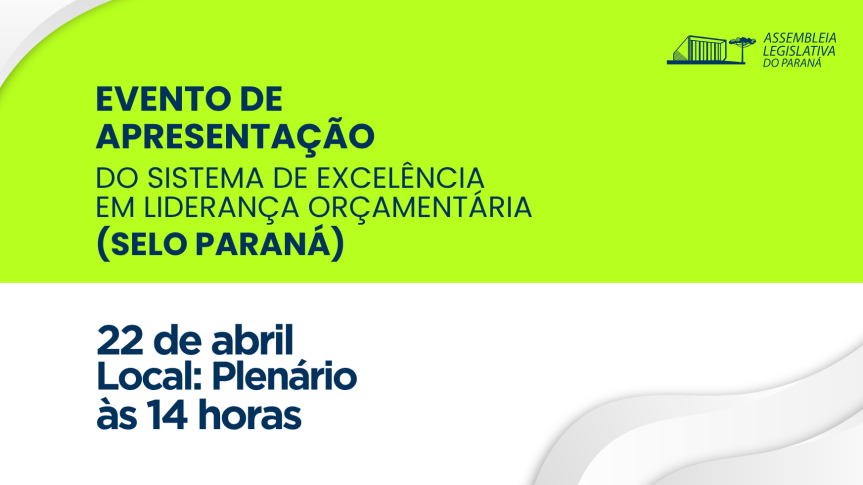 Assembleia Legislativa do Paraná | ALEP | Notícias > Assembleia sedia cerimônia de premiação do Selo Paraná