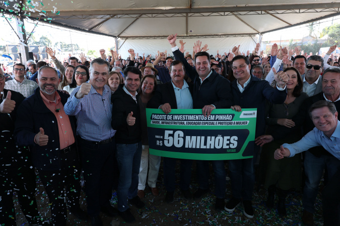 Pavimentação de estrada rural em Pinhão maior do Paraná governador Ratinho Junior