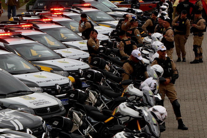 Novas viaturas motocicletas e embarcações segurança pública litoral do Paraná Paranaguá