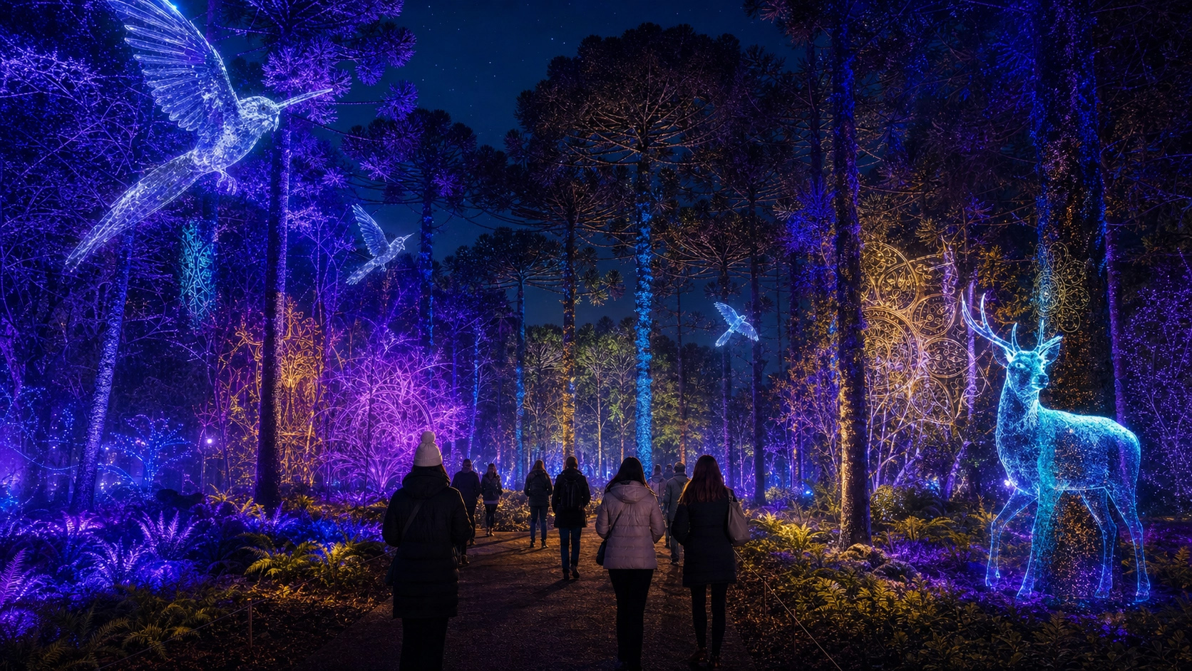 Experiências imersivas transformam o Passeio Público na casa do Inverno Encantado de Curitiba