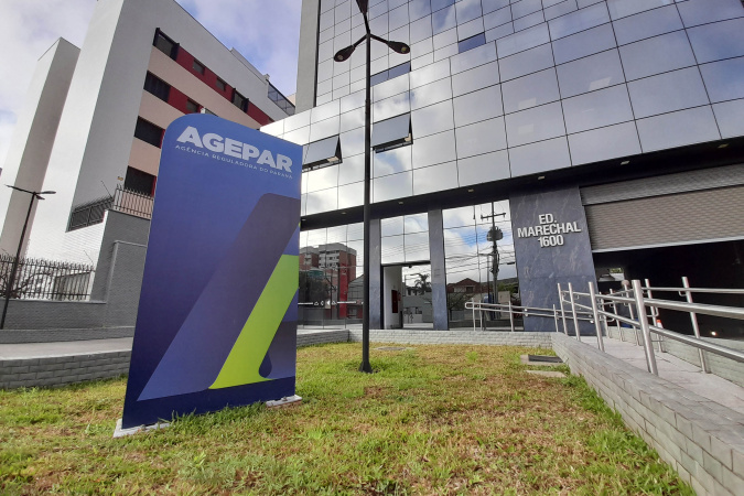 Sede da Agepar, responsável pelo concurso público com 23 vagas no Paraná