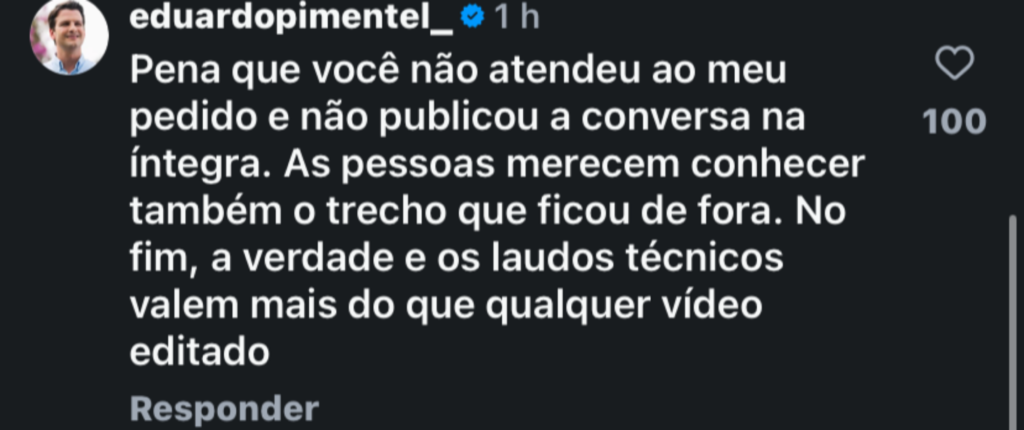 Eduardo Pimentel rebate Camilla Gonda sobre corte de árvores no Passeio Público: “O problema é a desinformação” 1 photo output 1 Eduardo Pimentel rebate Camilla Gonda sobre corte de árvores no Passeio Público: “O problema é a desinformação”
